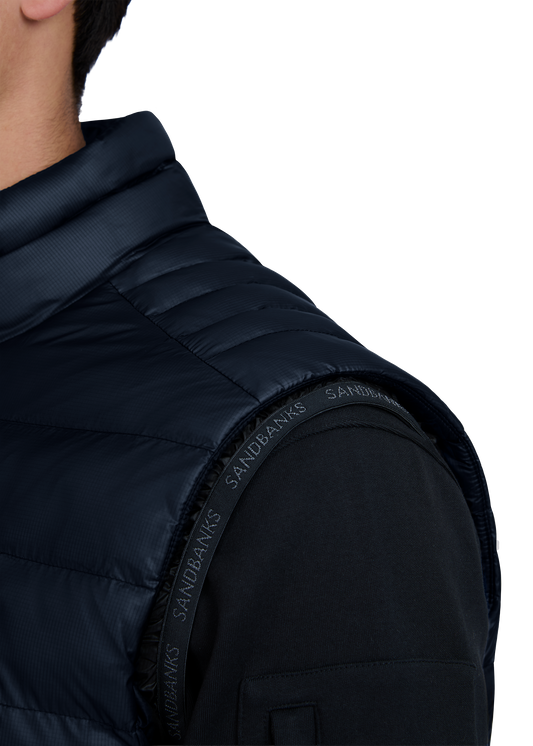 Sandbanks Ripstop Micro Puffer Gilet - Navy