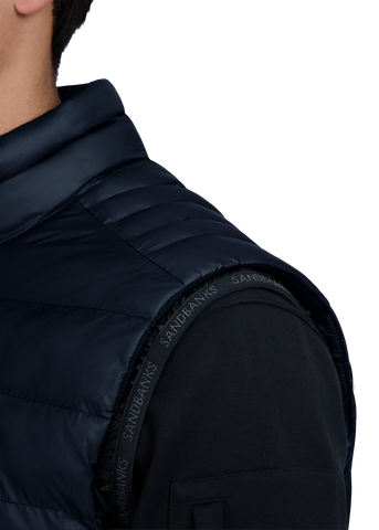 Sandbanks Ripstop Micro Puffer Gilet - Navy