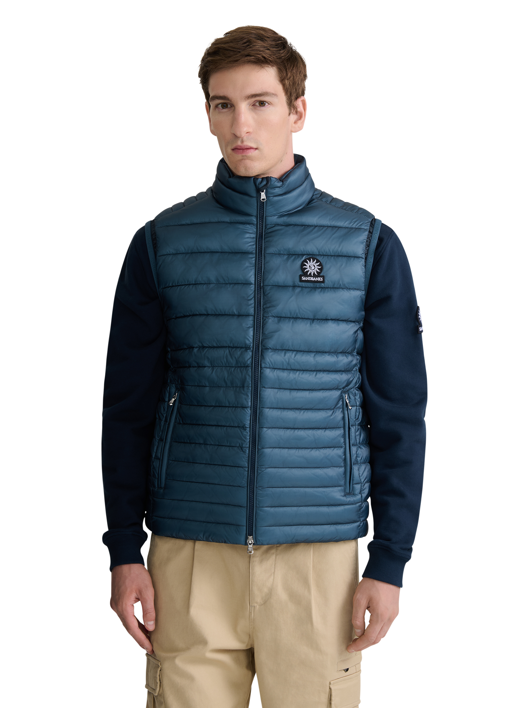 Sandbanks Ripstop Micro Puffer Gilet - Teal