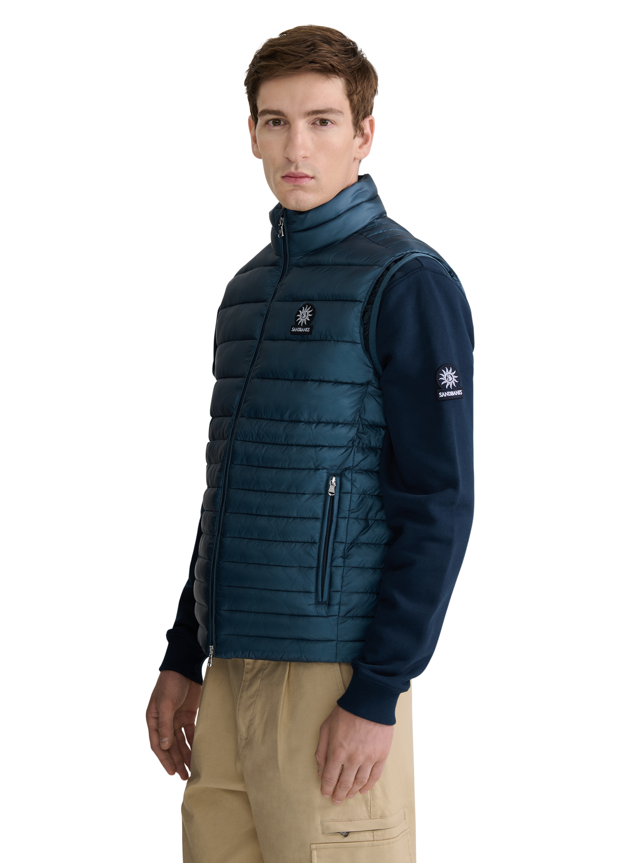 Sandbanks Ripstop Micro Puffer Gilet - Teal
