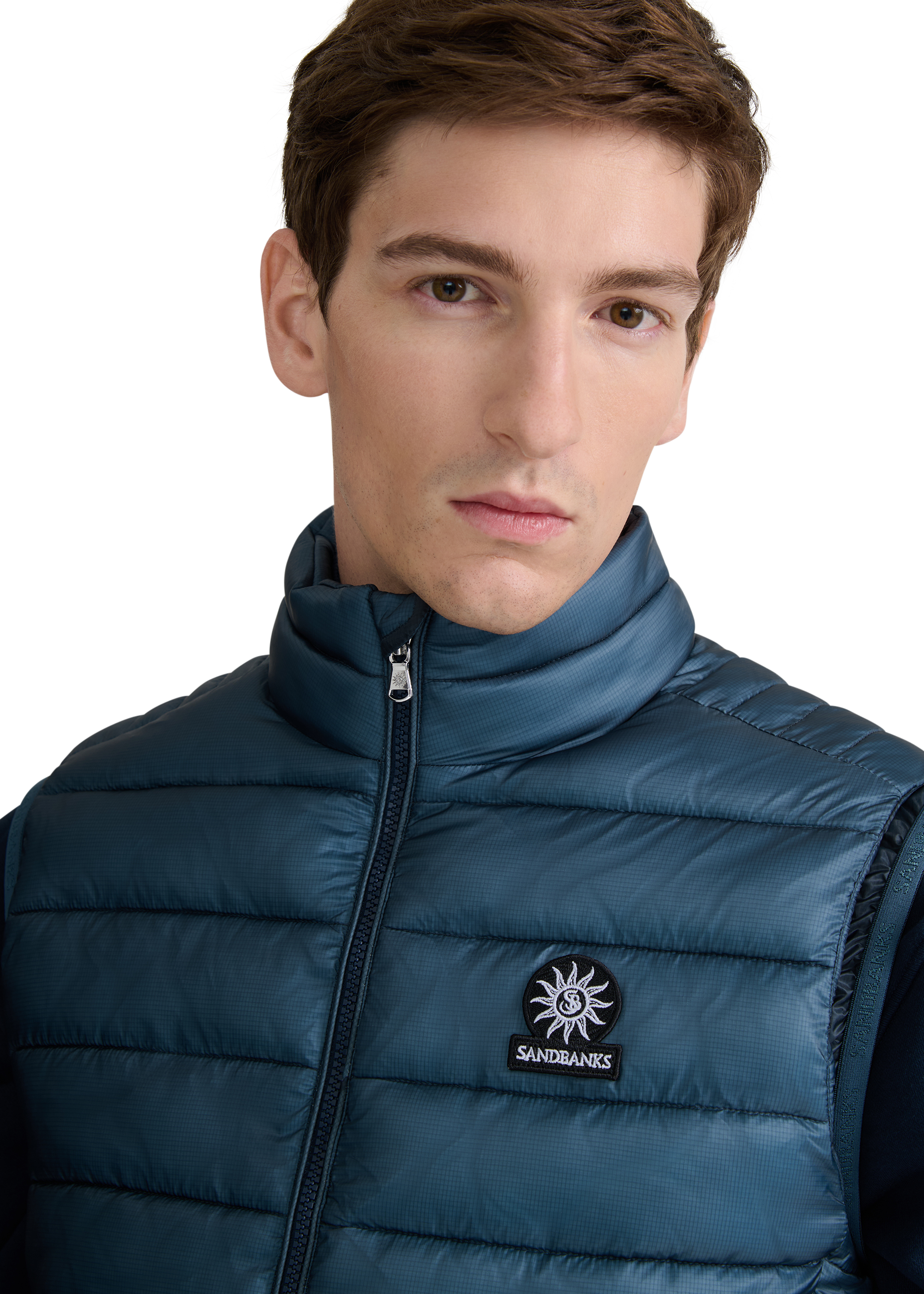 Sandbanks Ripstop Micro Puffer Gilet - Teal
