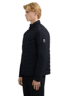 Eaton Chevron Quilted Overshirt - Black