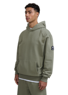 Sandbanks Badge Logo Hoodie - Army