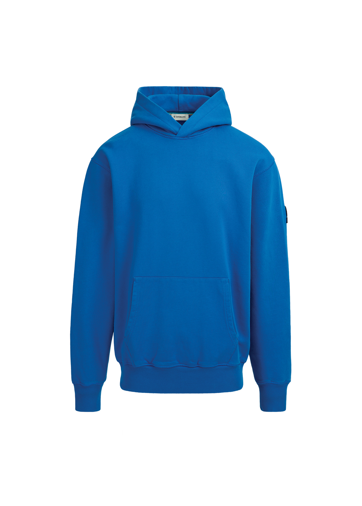 Sandbanks Badge Logo Hoodie - Cobalt Blue