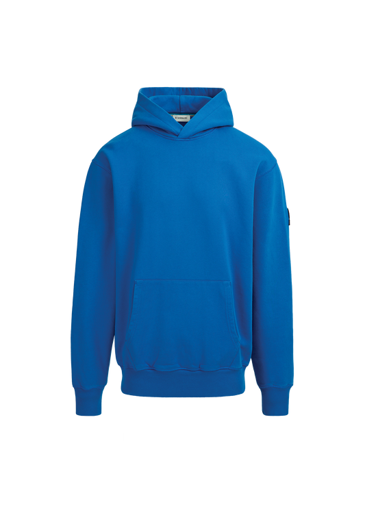 Sandbanks Badge Logo Hoodie - Cobalt Blue