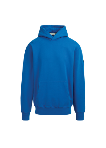 Sandbanks Badge Logo Hoodie - Cobalt Blue
