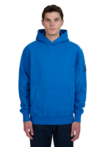 Sandbanks Badge Logo Hoodie - Cobalt Blue