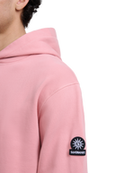 Sandbanks Badge Logo Hoodie - Dusty Pink