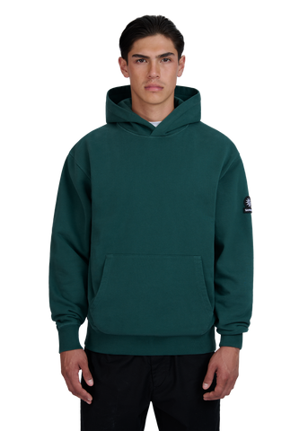 Sandbanks Badge Logo Hoodie - Emerald Green