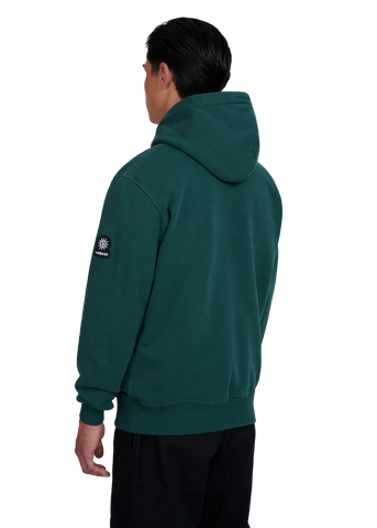 Sandbanks Badge Logo Hoodie - Emerald Green