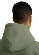 Sandbanks Badge Logo Hoodie - Olive