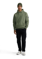 Sandbanks Badge Logo Hoodie - Olive