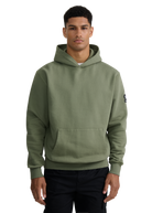 Sandbanks Badge Logo Hoodie - Olive