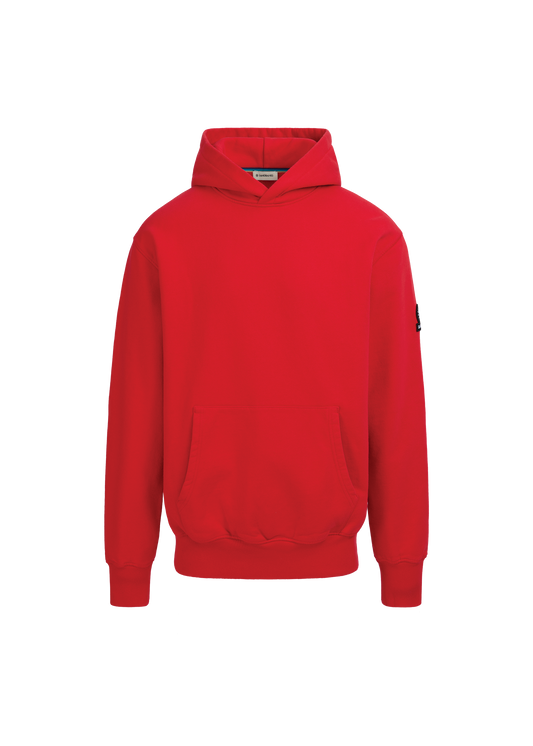 Sandbanks Badge Logo Hoodie - Red