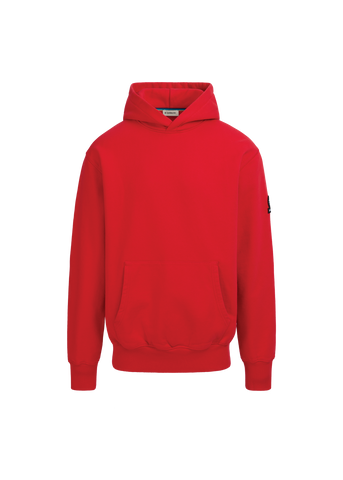 Sandbanks Badge Logo Hoodie - Red