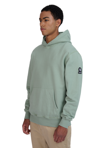 Sandbanks Badge Logo Hoodie - Sage