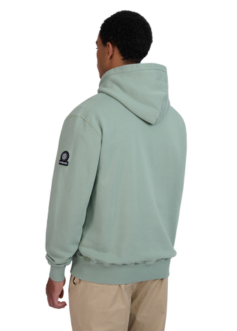 Sandbanks Badge Logo Hoodie - Sage