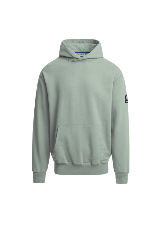 Sandbanks Badge Logo Hoodie - Sage