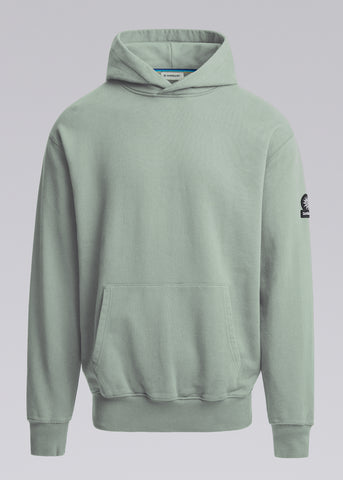 Sandbanks Badge Logo Hoodie - Sage