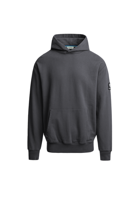 Sandbanks Badge Logo Hoodie - Anthracite