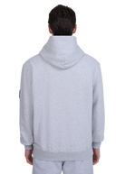 Sandbanks Badge Logo Hoodie - Grey Marl