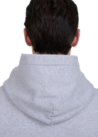 Sandbanks Badge Logo Hoodie - Grey Marl