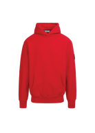 Sandbanks Badge Logo Hoodie - Red