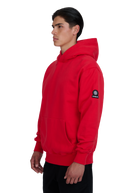 Sandbanks Badge Logo Hoodie - Red