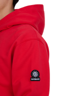 Sandbanks Badge Logo Hoodie - Red