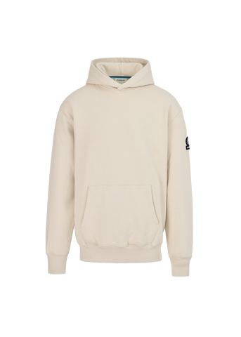 Sandbanks Badge Logo Hoodie - Stone