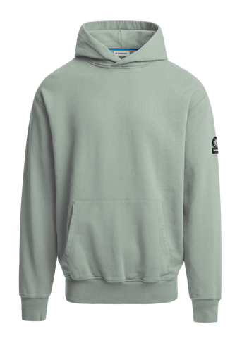 Sandbanks Badge Logo Hoodie - Sage