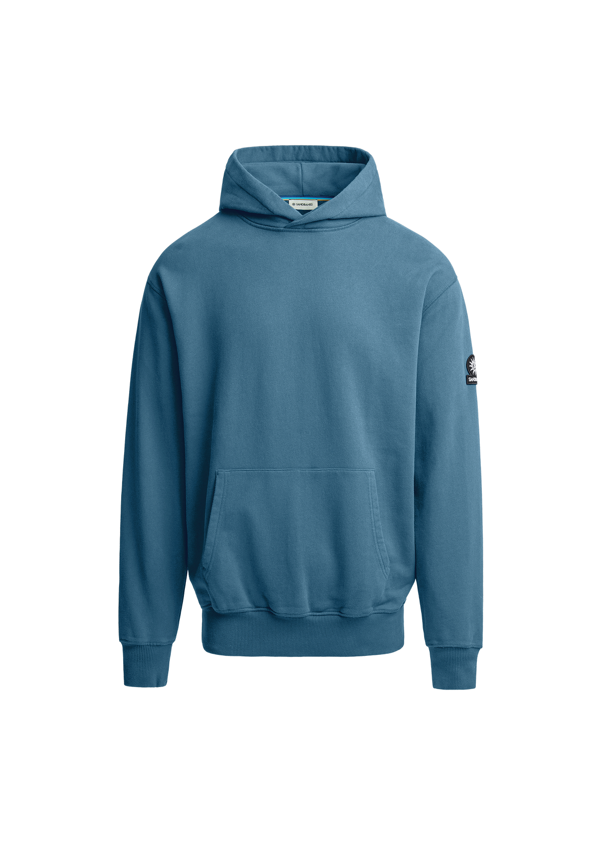 Sandbanks Badge Logo Hoodie - Teal