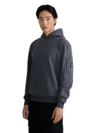 Zip Pocket Interlock Hoodie - Anthracite