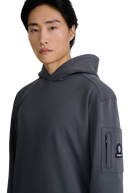 Zip Pocket Interlock Hoodie - Anthracite