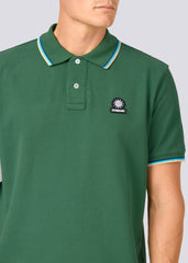Sandbanks Badge Logo Polo Shirt - Forest Green