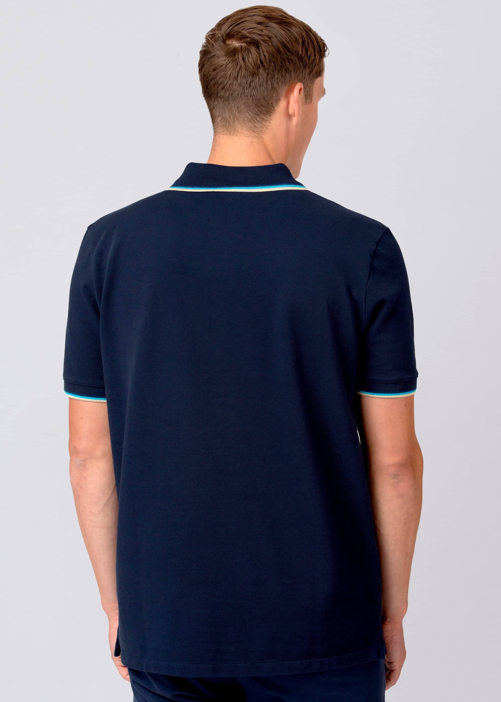 Sandbanks Badge Logo Polo Shirt - Navy - Sandbanks
