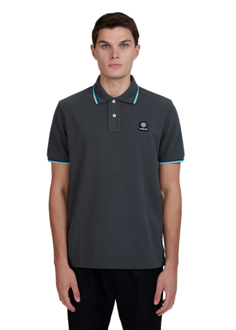 Sandbanks Badge Logo Polo Shirt - Anthracite
