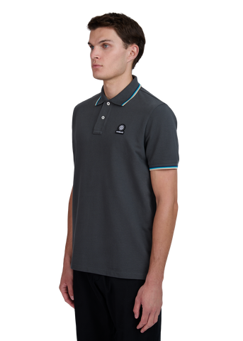Sandbanks Badge Logo Polo Shirt - Anthracite