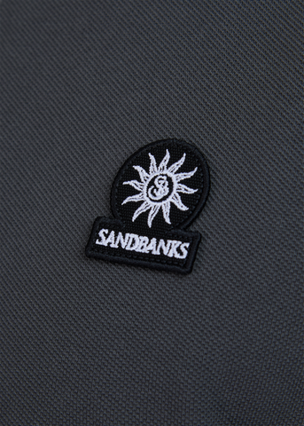 Sandbanks Badge Logo Polo Shirt - Anthracite