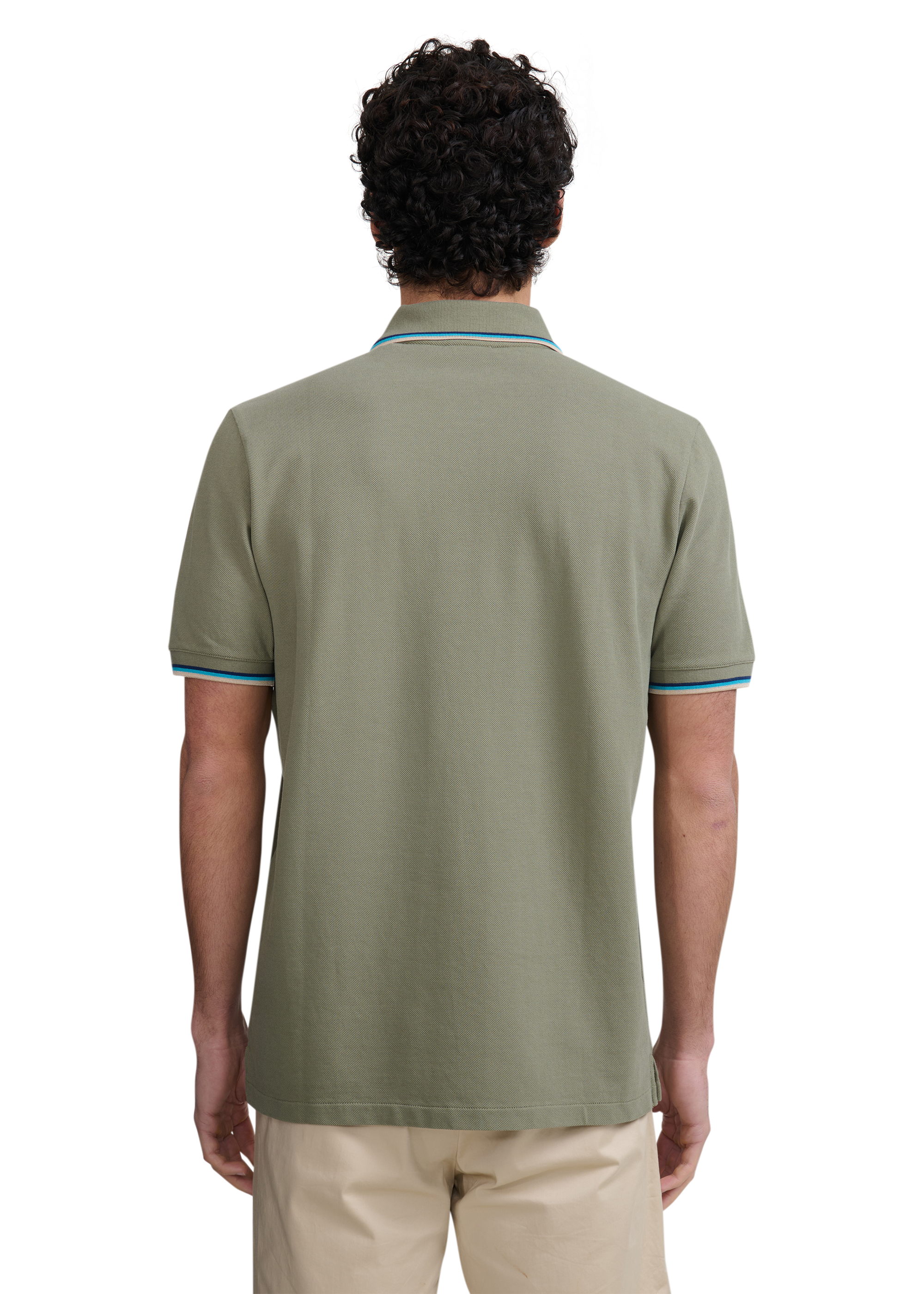 Sandbanks Badge Logo Polo Shirt - Army - Sandbanks