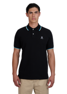Sandbanks Badge Logo Polo Shirt - Black - Sandbanks