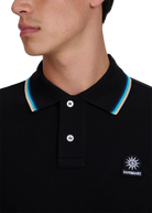 Sandbanks Badge Logo Polo Shirt - Black - Sandbanks