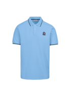 Sandbanks Badge Logo Polo Shirt - Dusty Blue