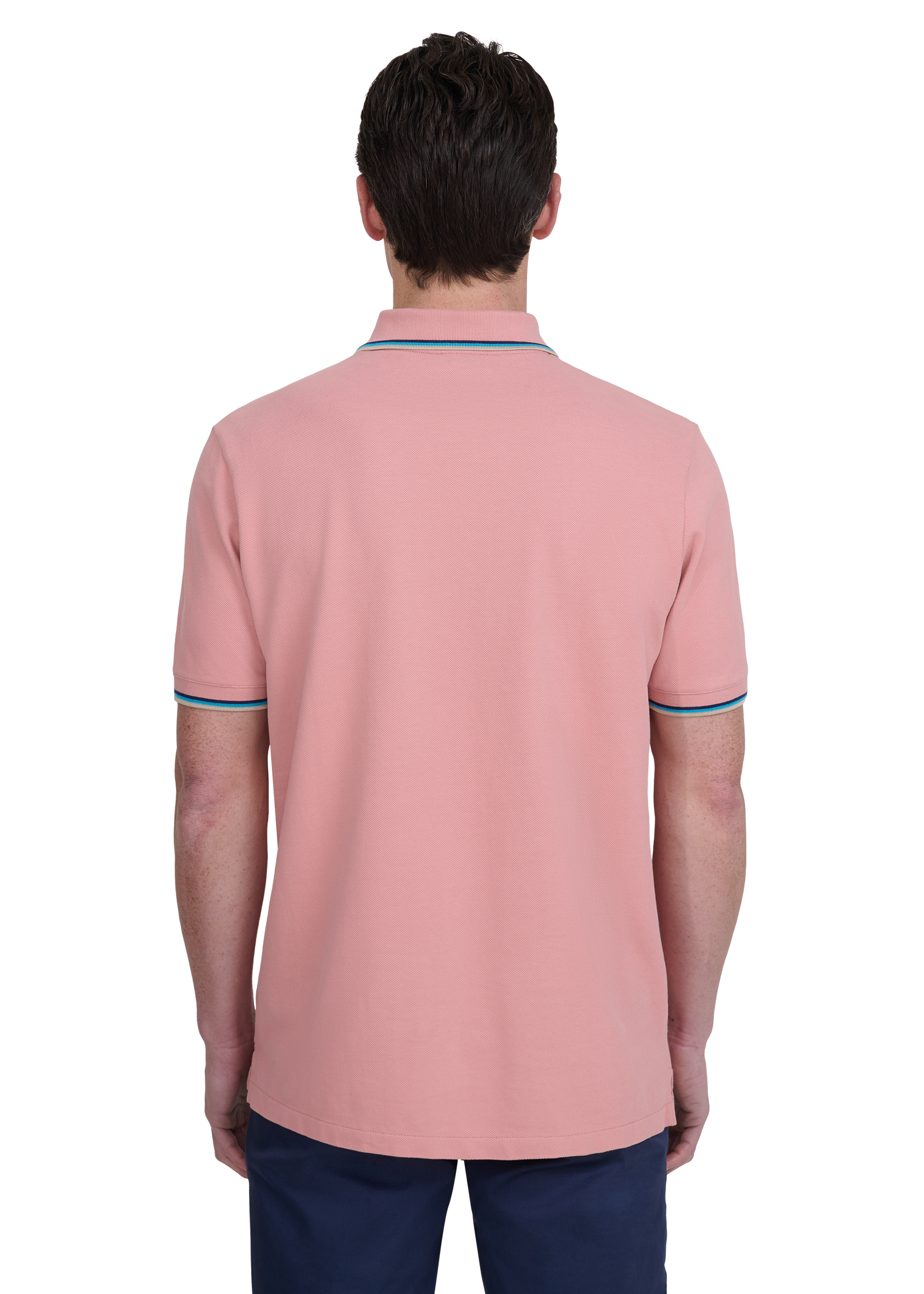 Sandbanks Badge Logo Polo Shirt - Dusty Pink