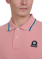 Sandbanks Badge Logo Polo Shirt - Dusty Pink