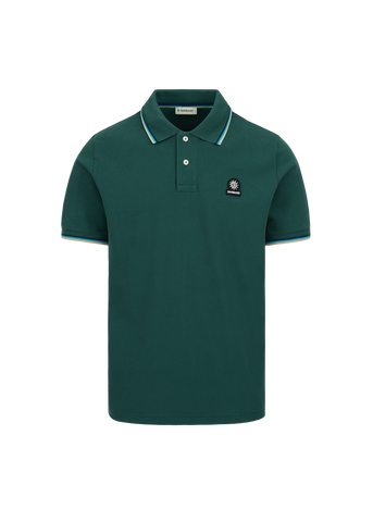 Sandbanks Badge Logo Polo Shirt - Emerald Green