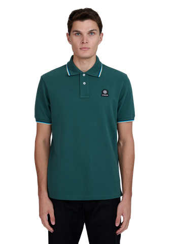 Sandbanks Badge Logo Polo Shirt - Emerald Green