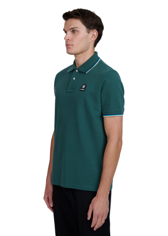 Sandbanks Badge Logo Polo Shirt - Emerald Green