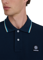 Sandbanks Badge Logo Polo Shirt - Navy