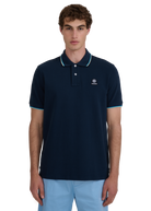 Sandbanks Badge Logo Polo Shirt - Navy